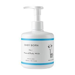 S【定期便】BABY BORN Face & Body Milk(3個セット)【トート付】