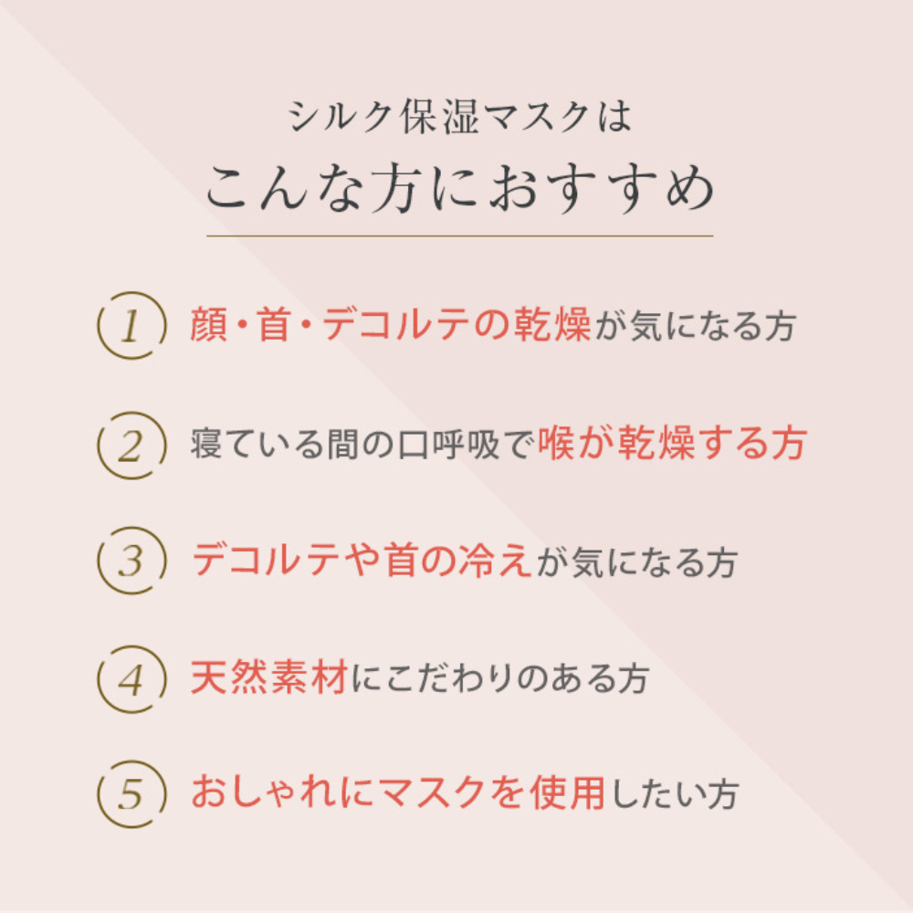 シルク保湿マスク