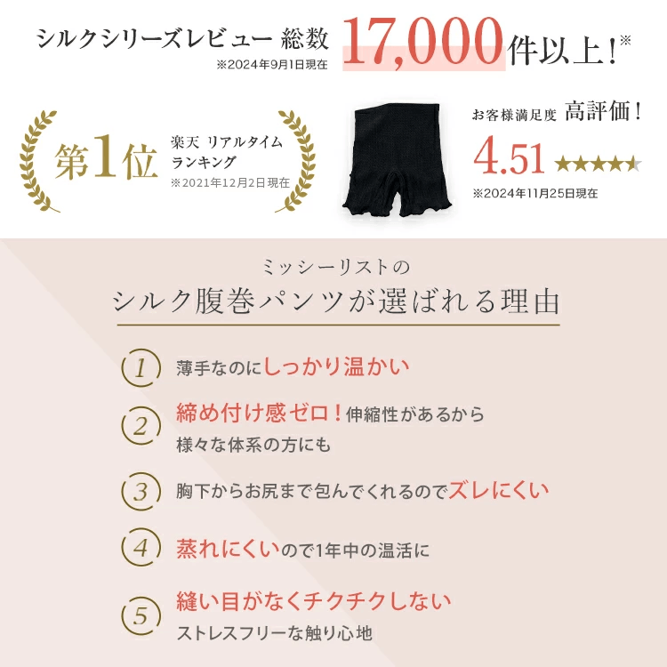 シルク腹巻パンツ2枚セット-[ミッシーリスト]