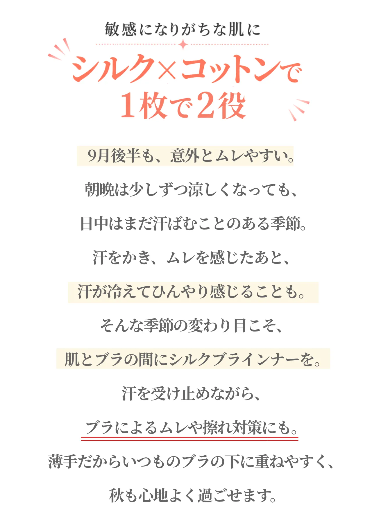 シルクブラインナー2枚セットについて
