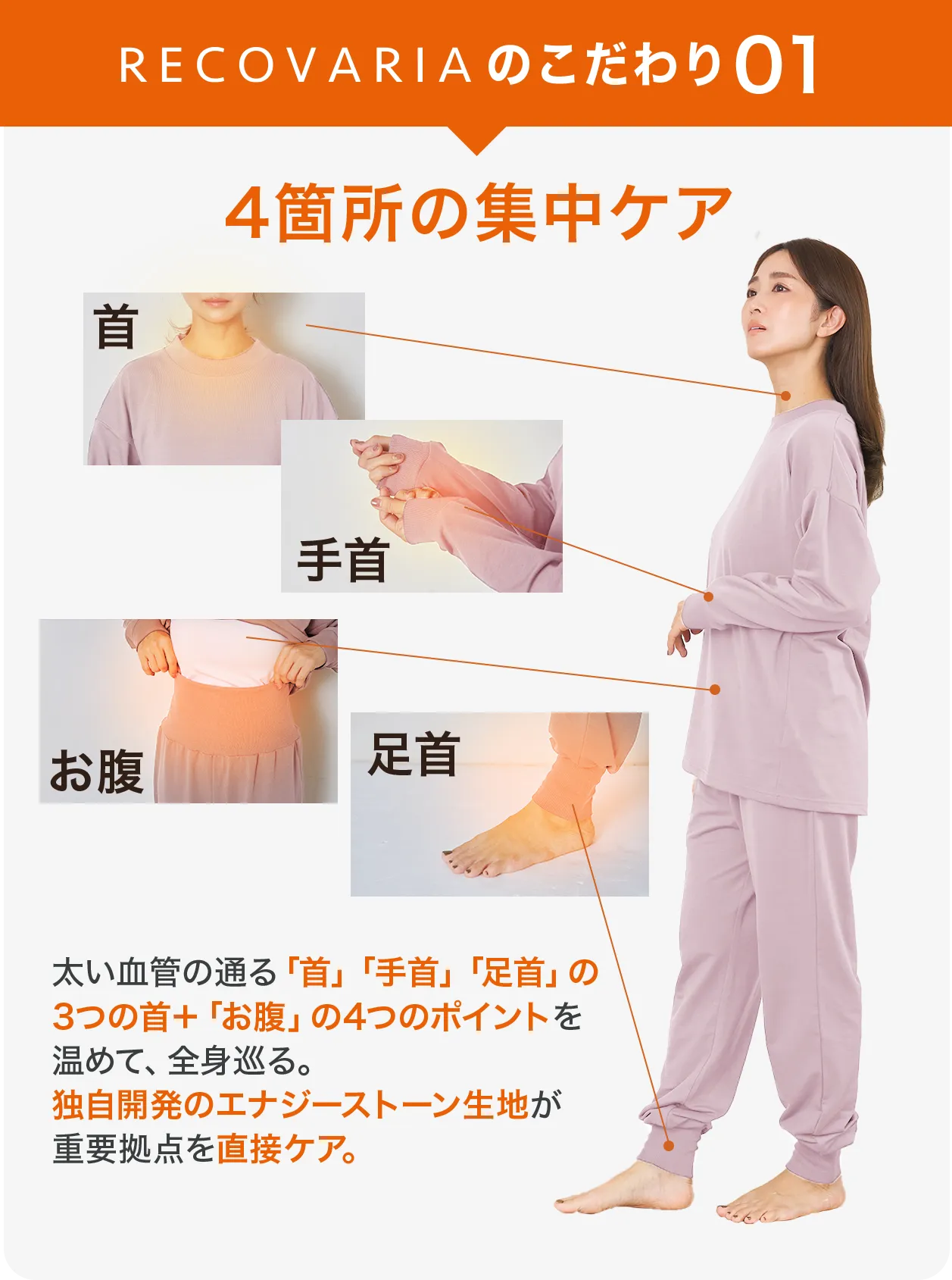血行促進パジャマ│4つのじんわりでめぐる