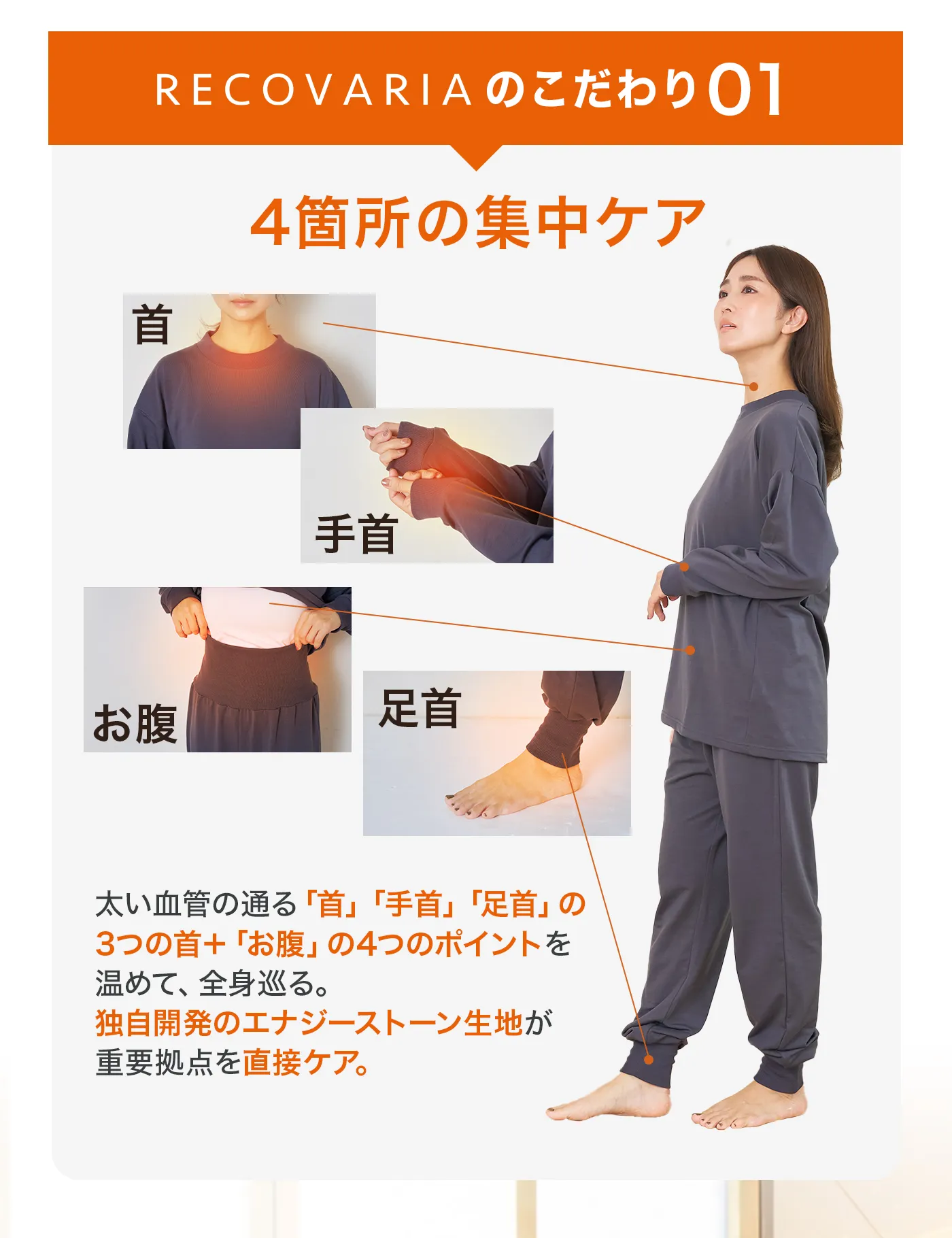 血行促進パジャマ│4つのじんわりでめぐる