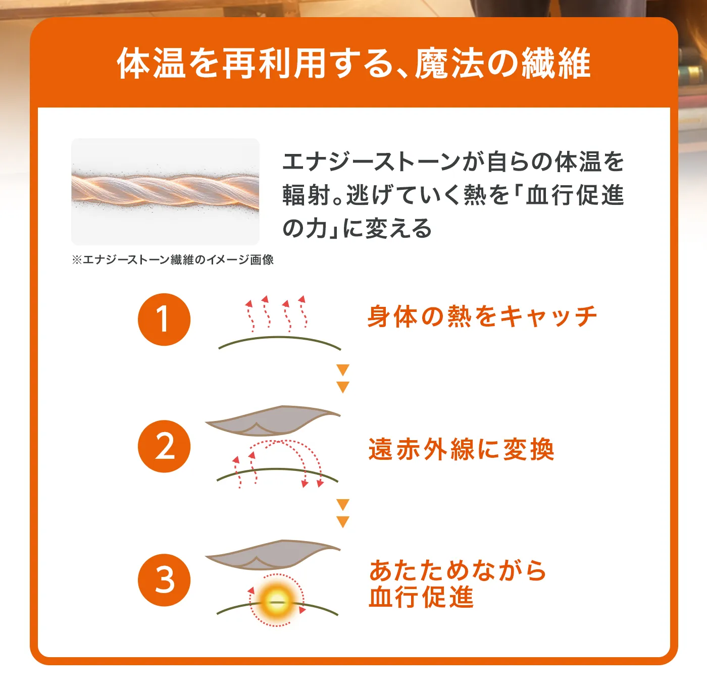血行促進パジャマ│体温を再利用する、魔法の繊維